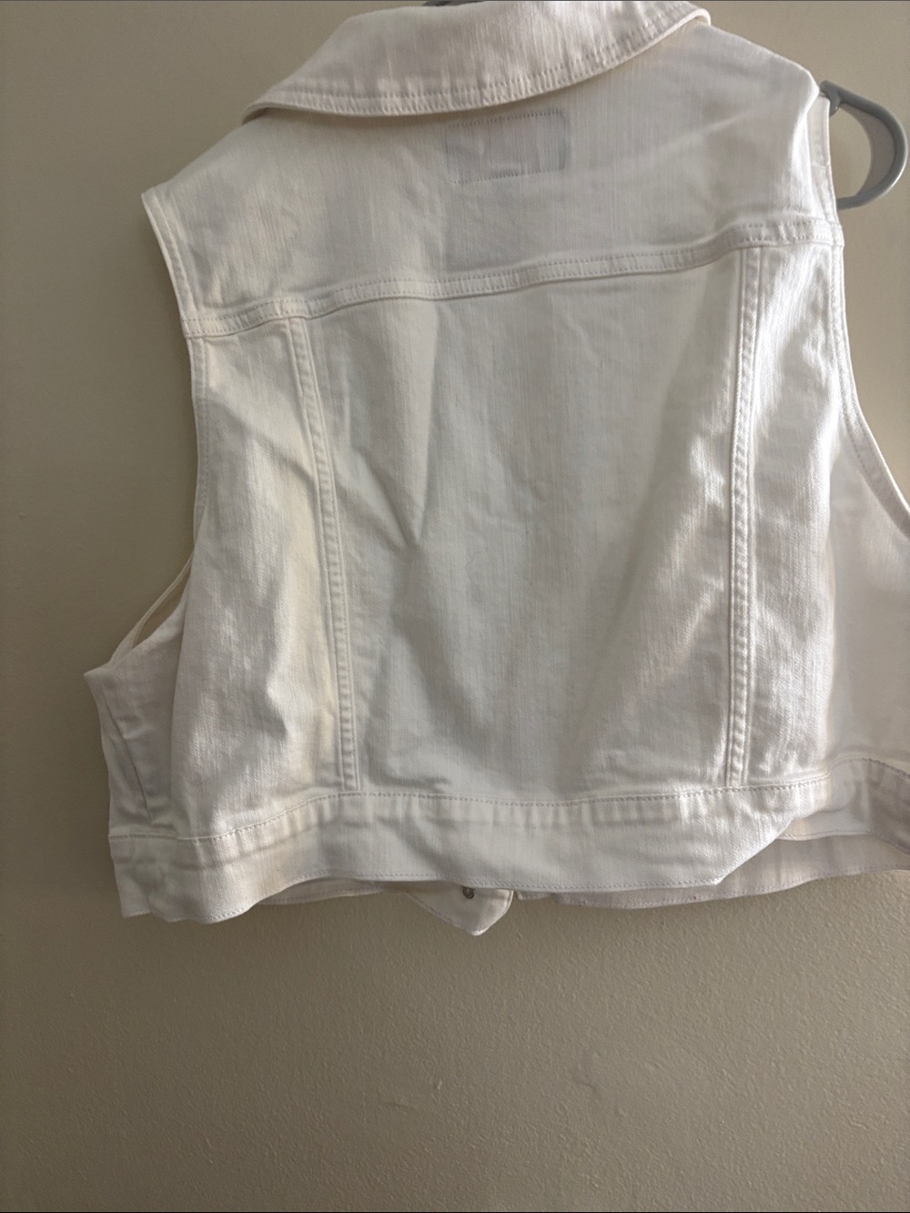 Torrid White Denim Vest with Button Front - Picture 3 of 4